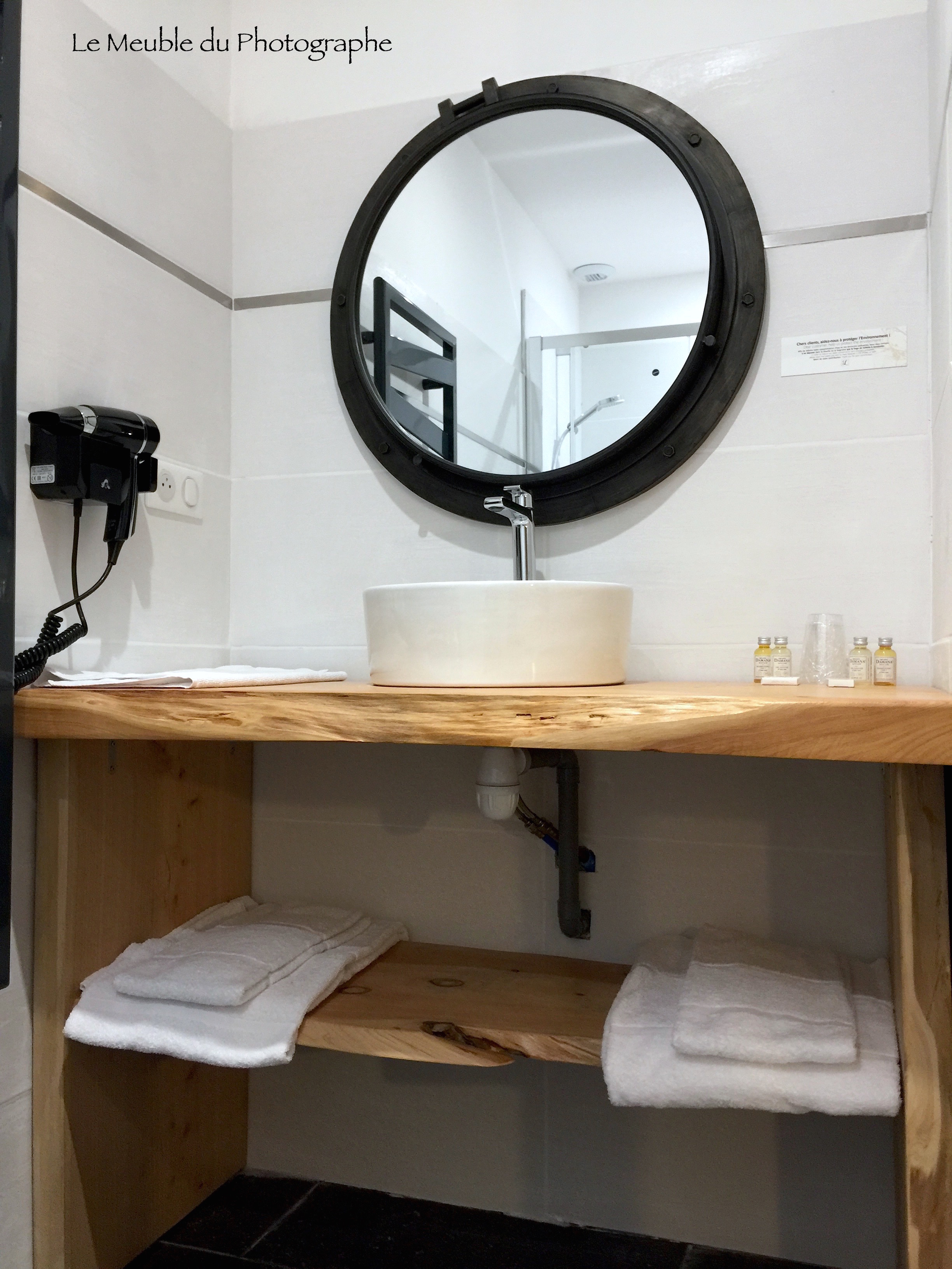 Meuble sous vasque bois salle de bain - 120 x 50 cm - Le Meuble Du